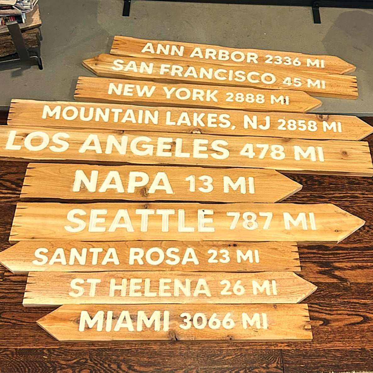 Custom Carved Wooden Trail Sign